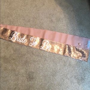 Bride-to-be Rose Gold sash